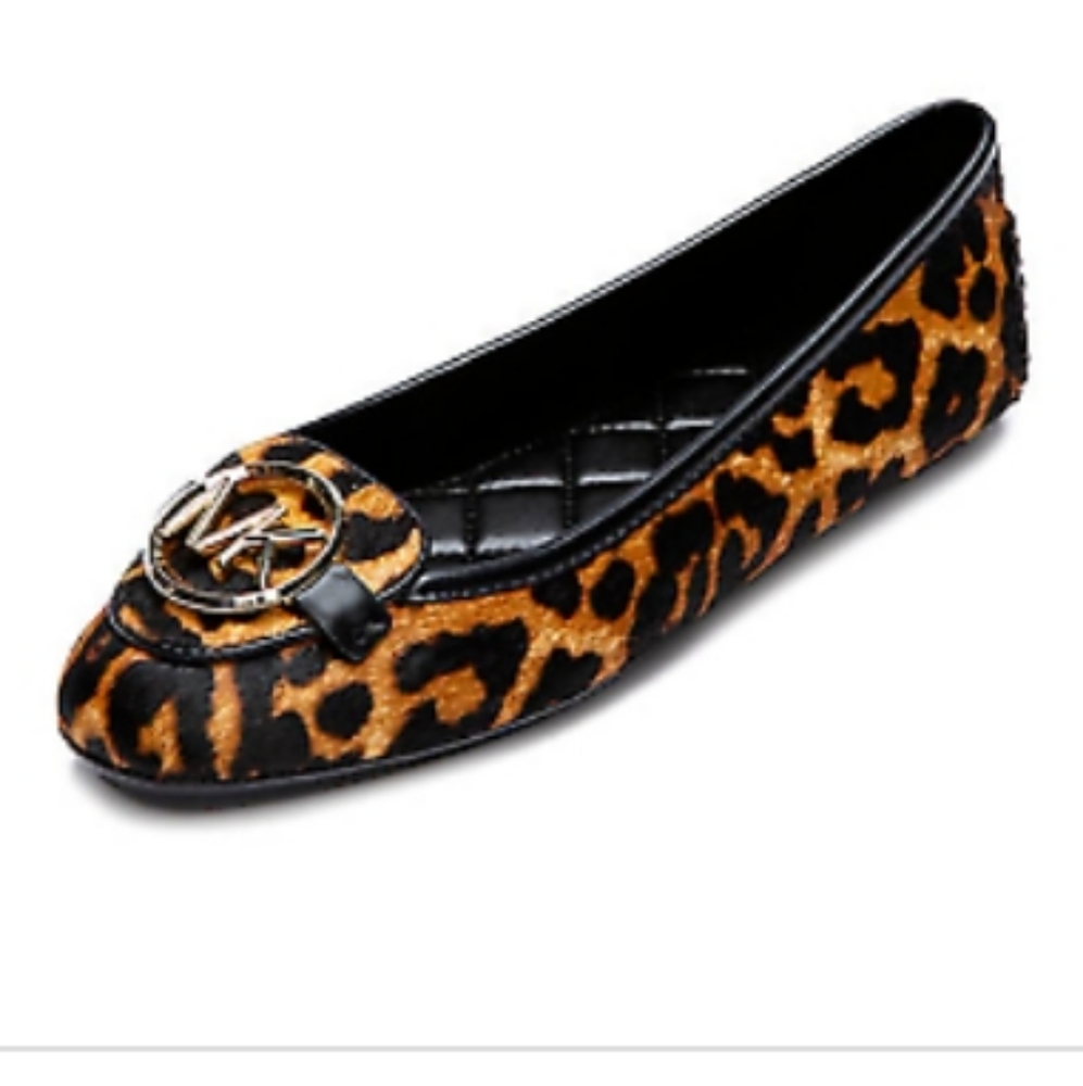 Michael kors NWT Lillie leopard moccasin shoes